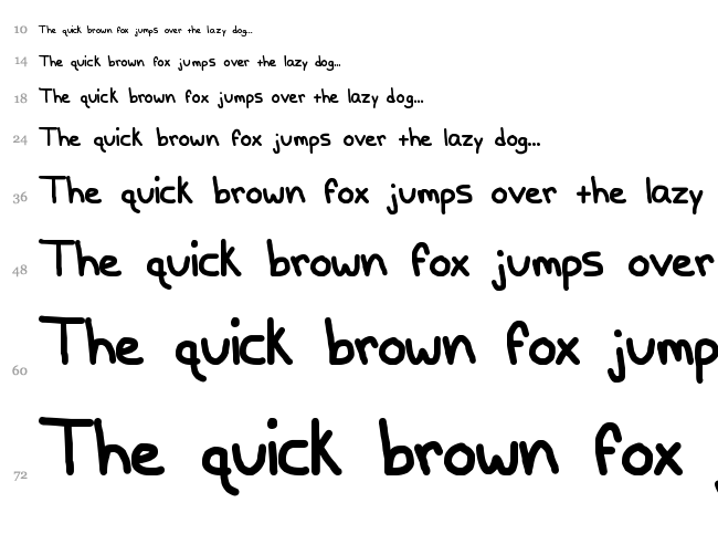 Papa Grape font waterfall